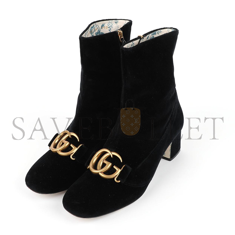 Gvc*1 double g logo velvet boots